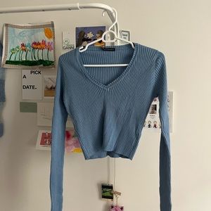 Brandy Melville cropped knit top